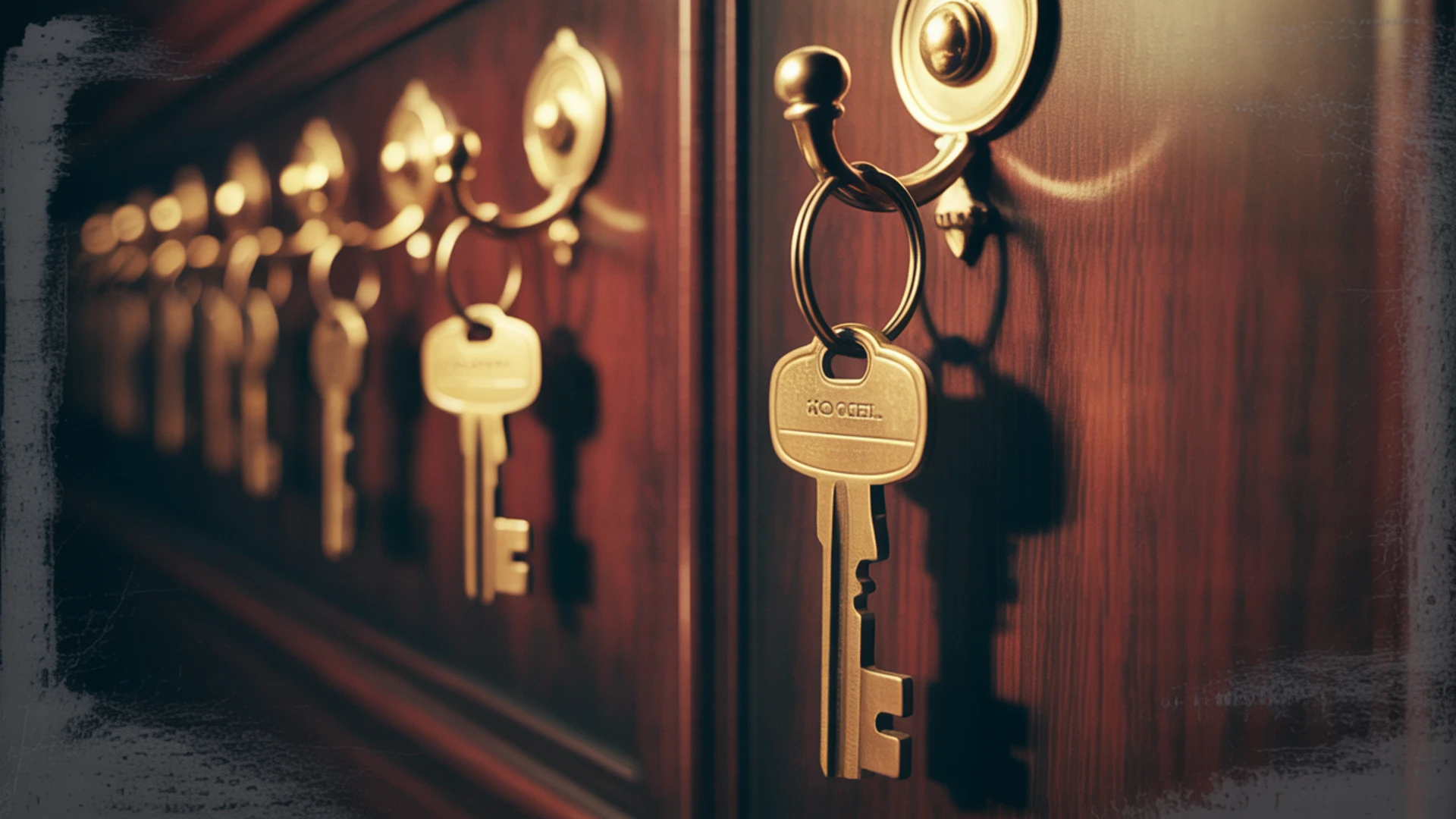Vintage brass concierge keys — the invisible grammar of recognition